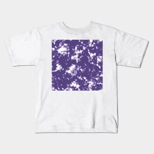 Grape Storm - Tie Dye Shibori Texture Kids T-Shirt